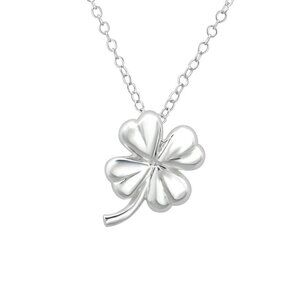 Sterling Silver Four Leaf Clover Necklace
